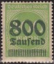 Germany 1923 Numbers 800th - 400M Green Scott 265. Alemania 1923 265. Uploaded by susofe